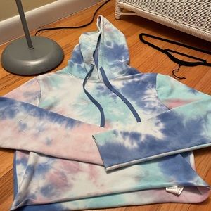 tie dye cropped sweater